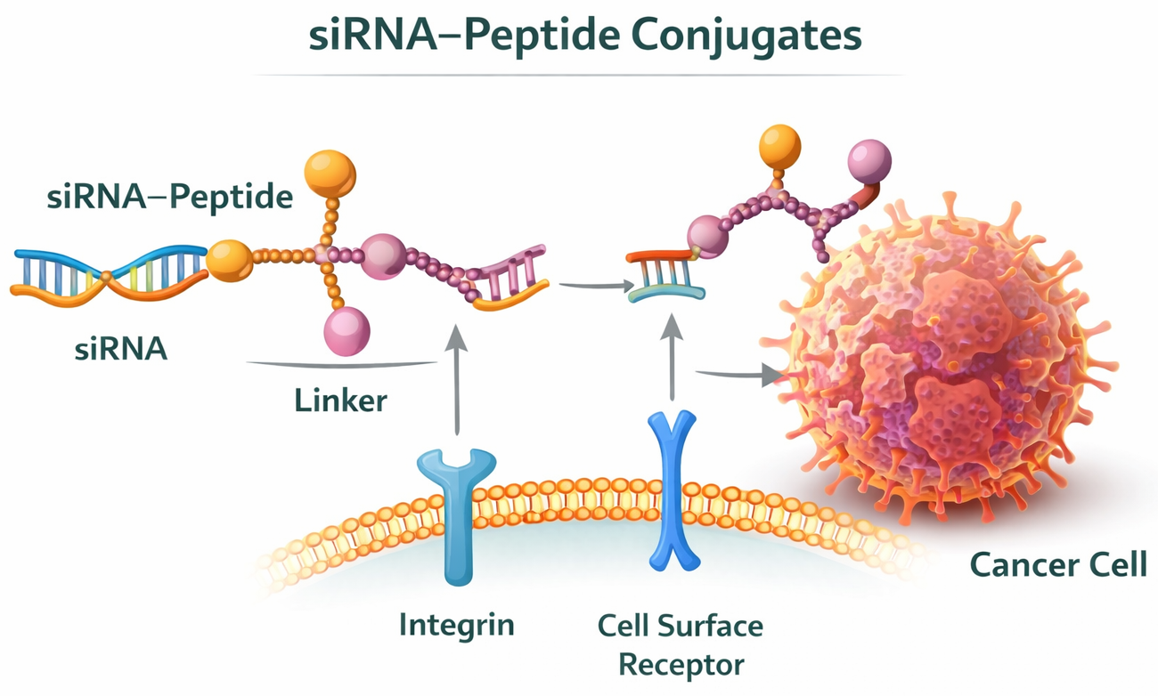Peptide siRNA Conjugates