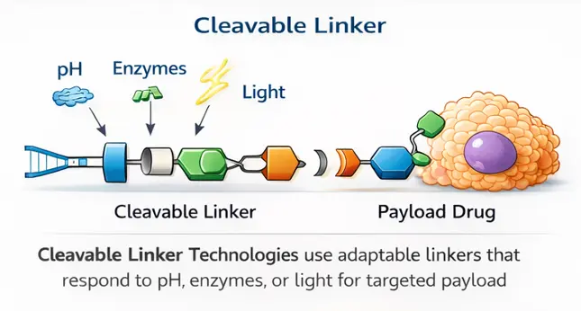 Cleavable linker releasing drug from oligonucleotide